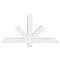 Ekena Millwork Kennewick Architectural Grade PVC Gable Bracket, 48"W x 24"H x 4"D x 4"F, 12/12 Pitch GBP048X24X0404KEN00 - alternate 5